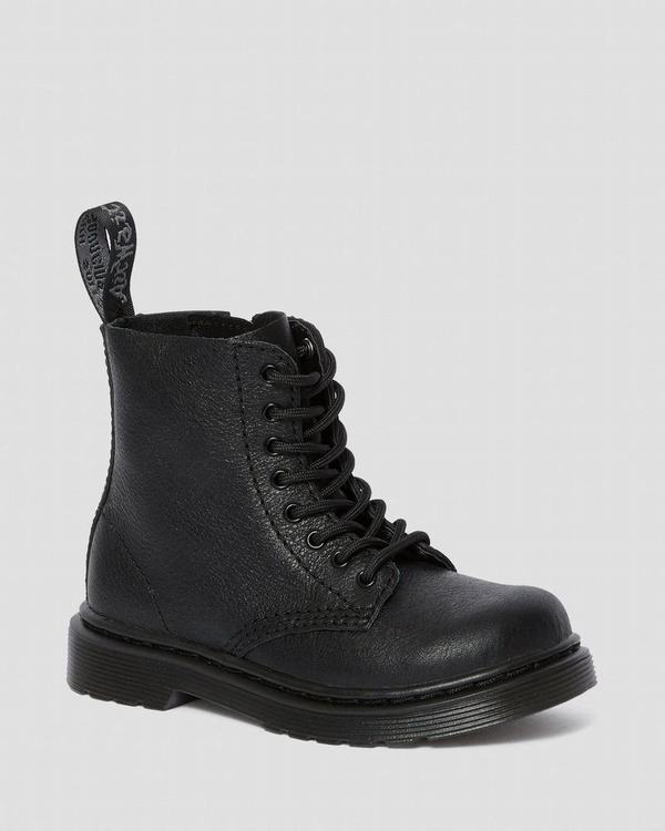 Dr Martens Dětské Kotníkové Boty Toddler Mono 1460 Pascal Černé, CZ-925683